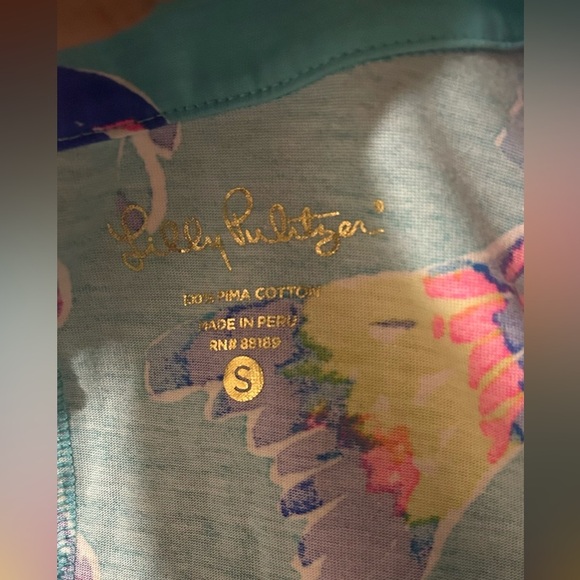 Lilly Pulitzer RIVA DRESS Shorely Blue Sandstorm FISH SEALIFE Sz S - Picture 11 of 15